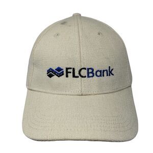 FLC Bank Florida's Hemp Bank Strapback Hat Tan One Size Adjustable Econscious
